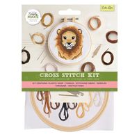 Simply Make - Cross Stitch Kit - Cute Lion