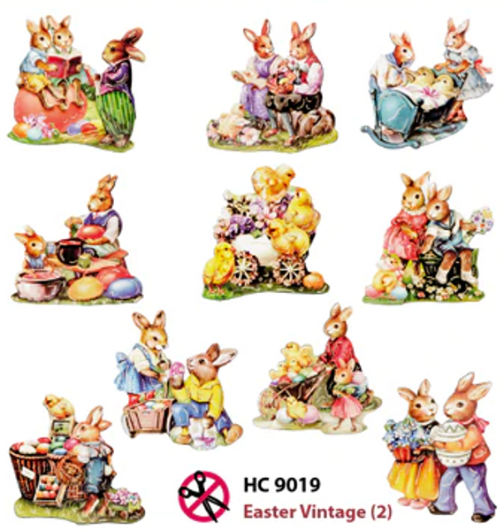 Easy 3d toppers - Easter vintage 2  HC9019