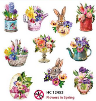 Easy 3d toppers - Flowers in spring  HC12453