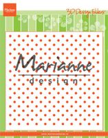 Marianne D - Embossing folder  3D 6x6 Inch Polka Dots DF3447