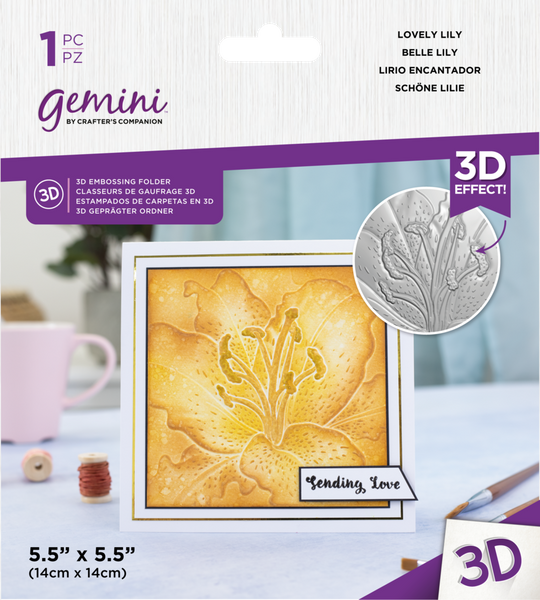 Gemini - 3D Embossing Folder - Lovely Lily