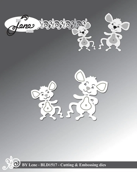 By Lene - Cutting & Embossing Die - Mini Mice   BLD1517