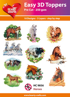 Easy 3d toppers - Horses  HC9856