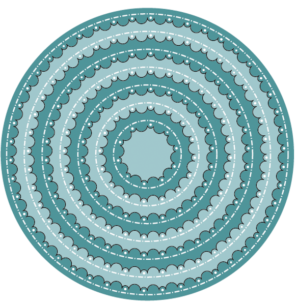 DIE – Inverse scallop circle