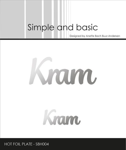 Simple and Basic - Kram  Hot Foil Plates  SBH004