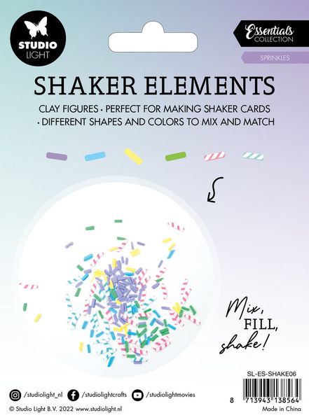 Studio Light.- Shaker Elements Sprinkles - 6 PC  SL-ES-SHAKE06