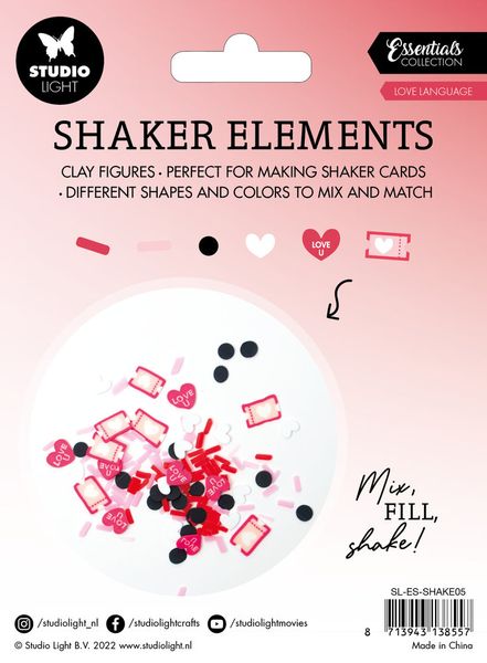 Studio Light.- Shaker Elements Love Language - 6 PC  SL-ES-SHAKE05