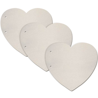 Ciao Bella - cardboard pages - set 3 heart shaped pages KSA04
