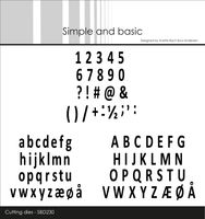 Simple and Basic - MINI MINI Alphabet & Numbers SBD230