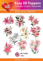 Easy 3d toppers - Lilies  HC11457