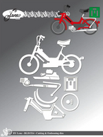 By Lene - Cutting & Embossing Die - Moped  BLD1534