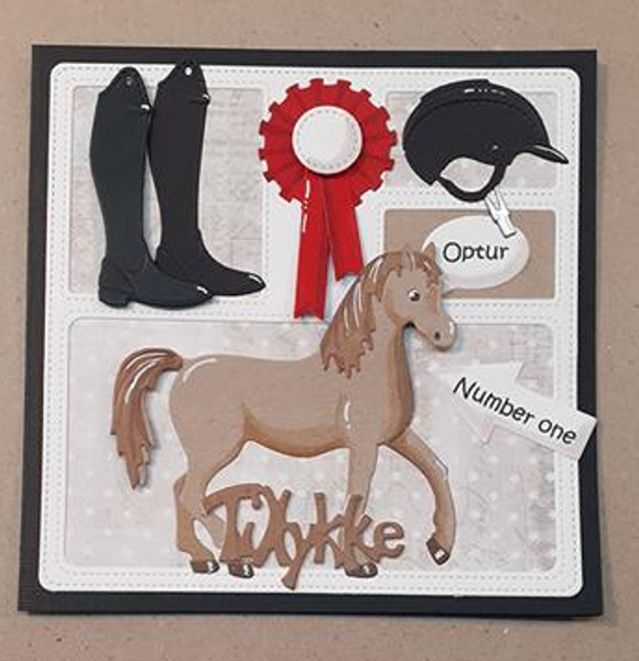 By Lene - Cutting & Embossing Die - Horse Accessories  BLD1529