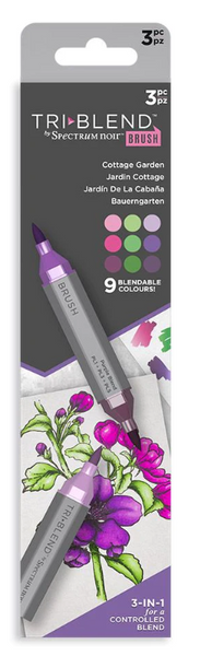 Spectrum Noir - TriBlend Brush Marker - 3pc Cottage Garden
