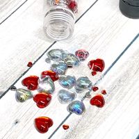 Embellishments - Half Spheres Heart mix