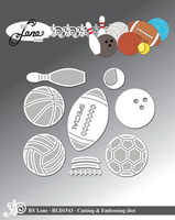 By Lene - Cutting & Embossing Die - Sports BLD1543