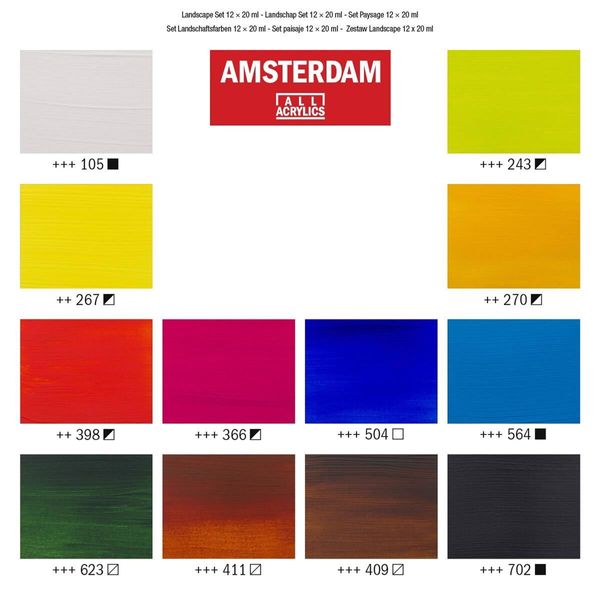 Amsterdam - standard series set - Landscape set 12x20 ml