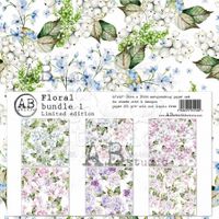AB studio - Floral bundle 1 - scrapbooking paper 12x12 6pc