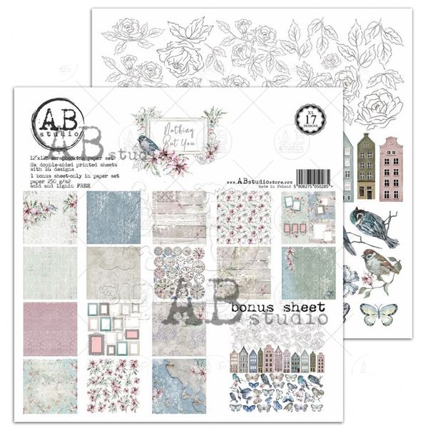 AB studio - Nothing but you - scrapbooking paper 12x12 8pc
