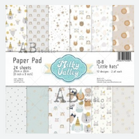 AB studio - Milky Valley - scrapbooking paper 8x8  Little paws