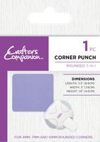 Crafters Companion - Corner Punch Rounded 3-in-1