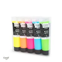 Creall - Acrylic paint Neon set 5 x 120 ml