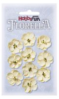 FLORELLA - Blommor creame nyanser, 2,5cm 012