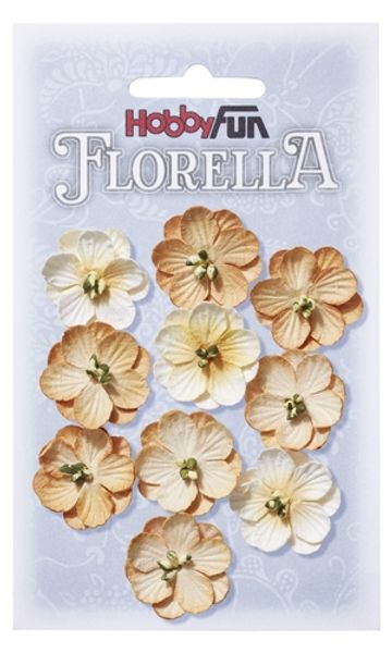 FLORELLA - Blommor Beige nyanser, 2,5cm 018