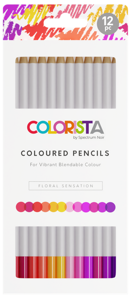 Colorista - Coloured Pencil Floral Sensation 12pcs