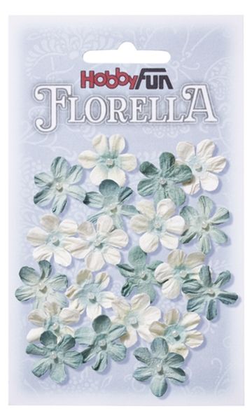 FLORELLA - Blommor blå nyanser, 2cm 003