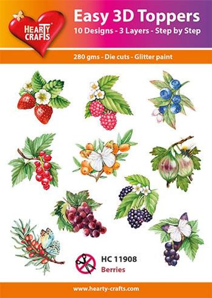 Easy 3d toppers - Berries  HC11908