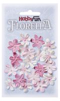 FLORELLA - Blommor rosalila nyanser, 2cm 005