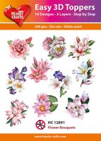 Easy 3d toppers - Flower bouquets  HC12891