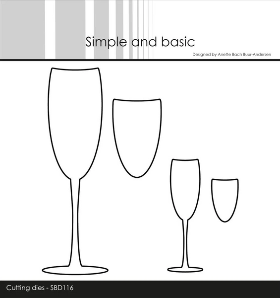 Simple and Basic - die Champagne Glasses SBD116