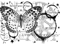 Crafty Individuals - Unmounted Rubber Stamps - Fly and Be Free
