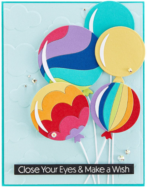 Spellbinders - Color Block Balloons  S4-1201
