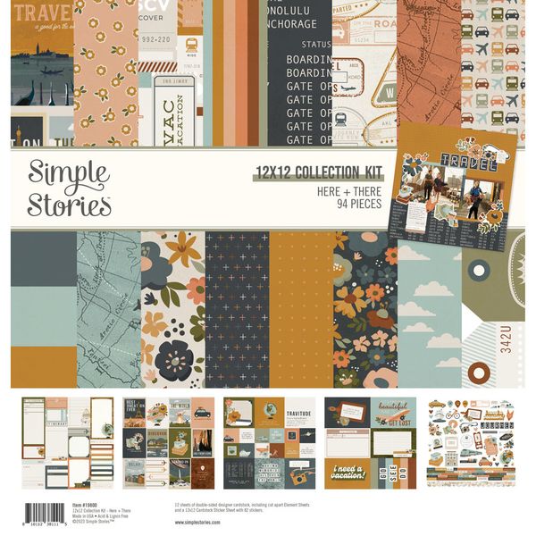 Simple Stories - Here + There - Collection Kit 12X12