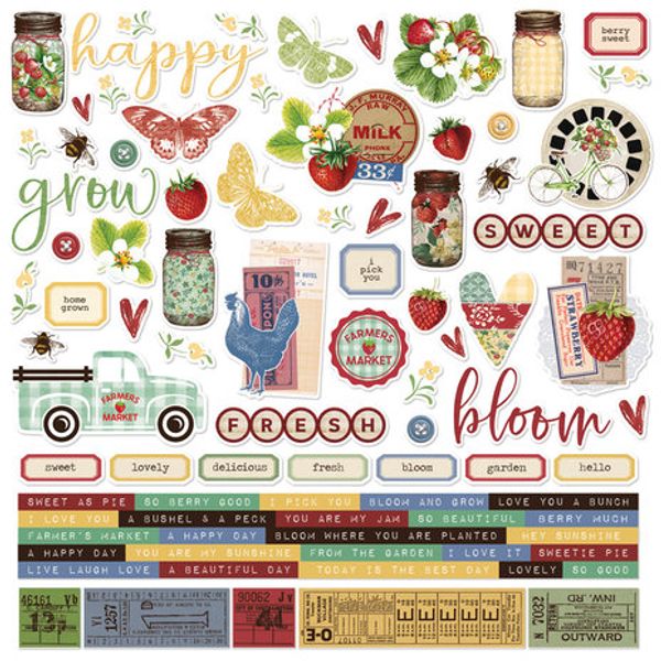 Simple Stories - Vintage Berry Fields - Collection Kit 12X12