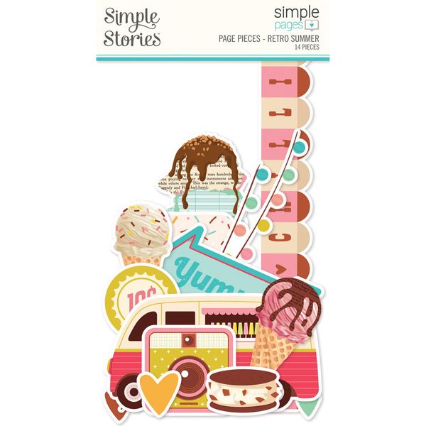 Simple Stories - Retro Summer Simple Pages Pieces 20027