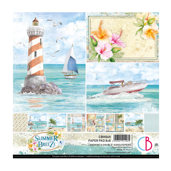 Ciao Bella - Summer Breeze - paper pad 8x8