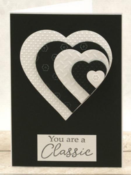 Couture Creations - Cut, Foil and Emboss Nesting Negative - HOT FOIL heart