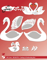 By Lene - Cutting & Embossing Die - Swans  BLD1578