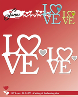 By Lene - Cutting & Embossing Die - Love  BLD1575