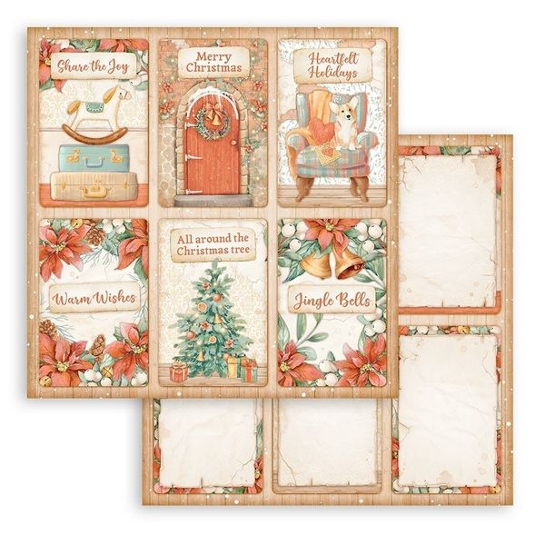 Stamperia - Paper Pad 8x8 - All Around Christmas