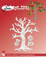 By Lene - Cutting & Embossing Die - Love Tree  BLD1576