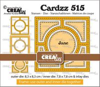 Crealies - Cardzz - Frame & Inlay Jane CLCZ515 max. 8,3 x 8,3 cm
