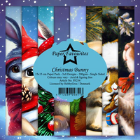 Paper Favourites - 6x6  Paper Pack - Christmas Bunny  PF254