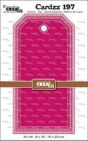 Crealies - Cardzz - Slimline Tags with little stripes CLCZ197