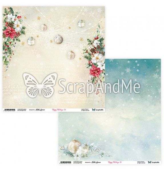 ScrapAndMe - 30x30 papper - Happy Holidays 05/06