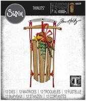 Sizzix Thinlits Die Set - 12PK  Vintage Sled 666339 Tim Holtz 