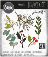 Sizzix Thinlits Die Set - 6PK Festive Gatherings 666333 Tim Holtz 